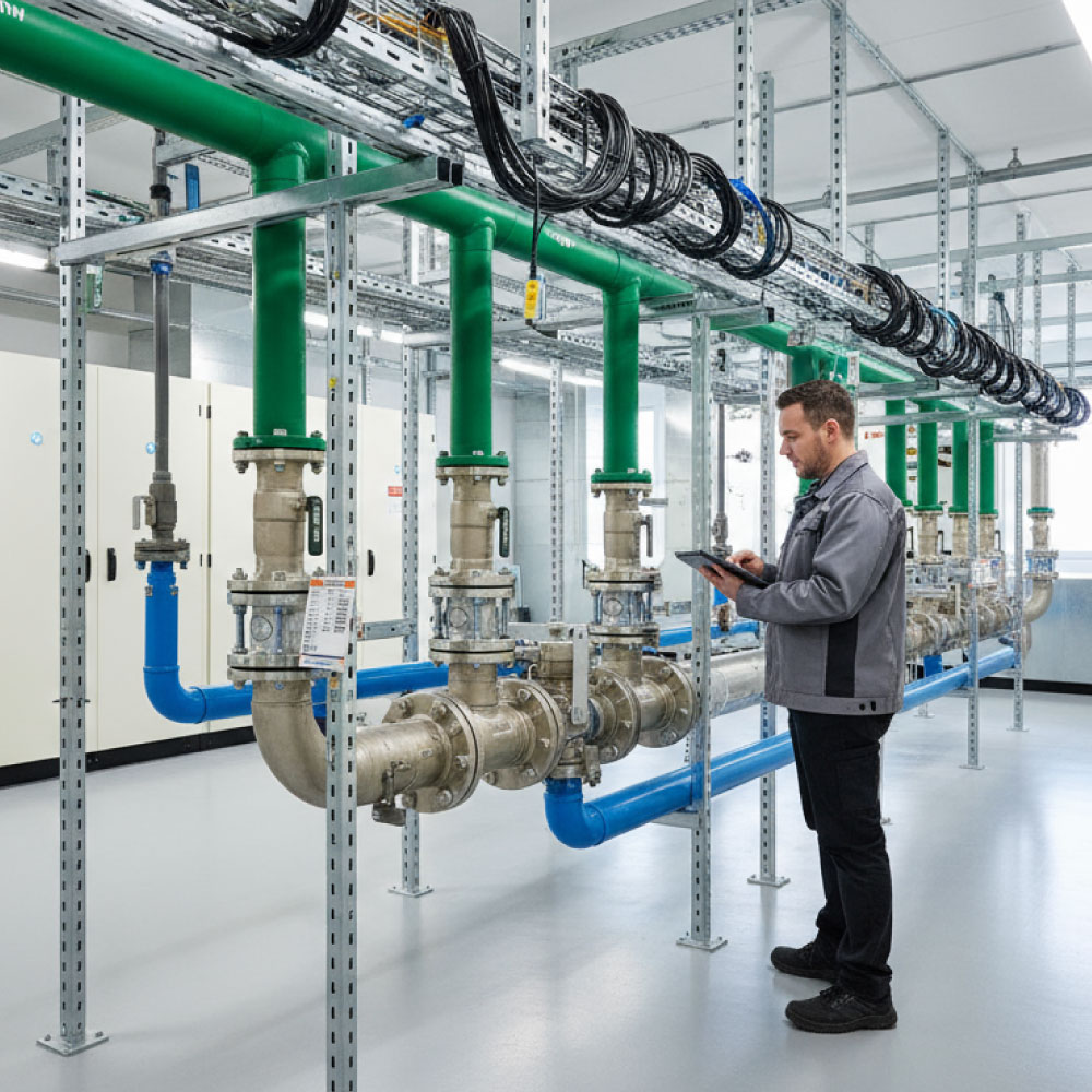 MEP plant, containment, and ductwork installation